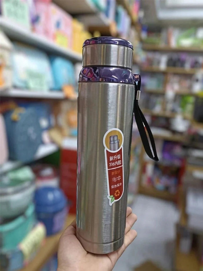 Water Bottle, LeakProof Stainless Steel Vacuum Insulated 800Ml/1000ML
