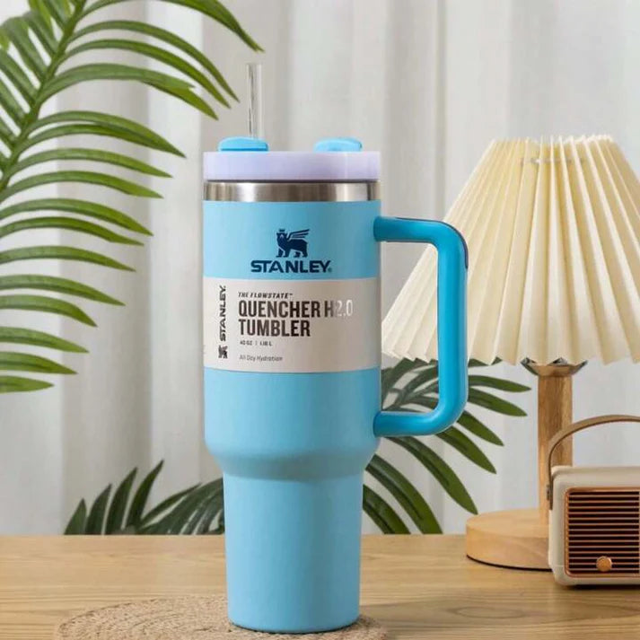 Stanley Quencher H2.0 Tumbler with Handle and Straw 40 oz Insulated Stainless Steel
