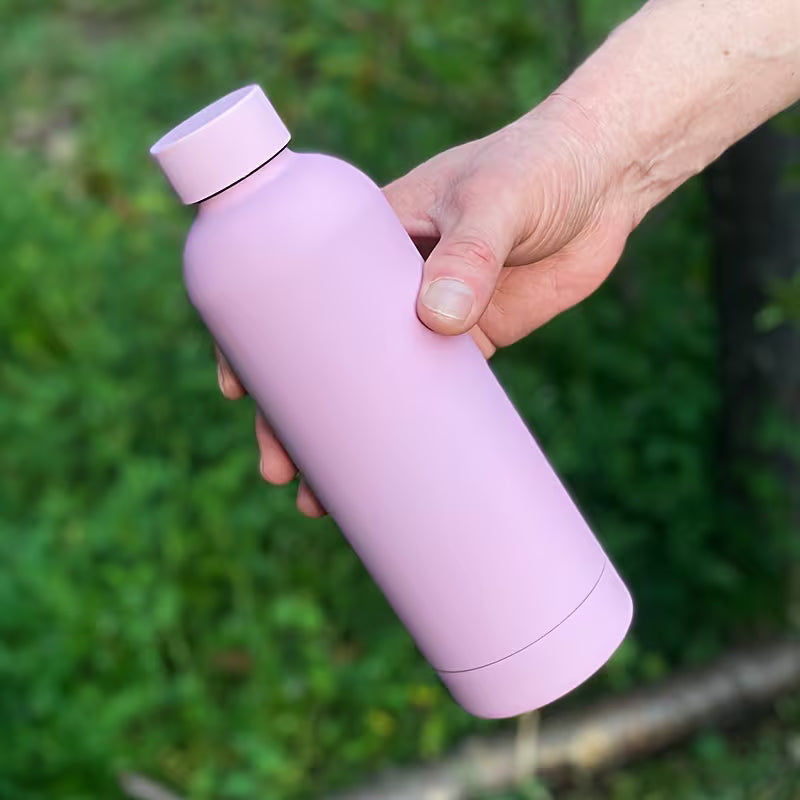 Matte 304 stainless steel insulated water bottle, water cup, leak proof, portable travel cup, suitable for hot and cold drinks,