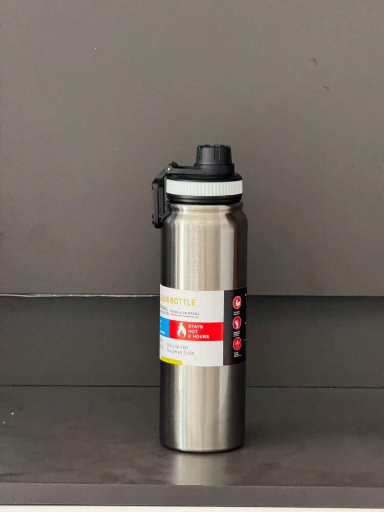 304 Stainless Steel Water Bottle 800ml - Double Wall Vacuum Insulated Hot and Cold - Tea Infuser & Carry Handle
