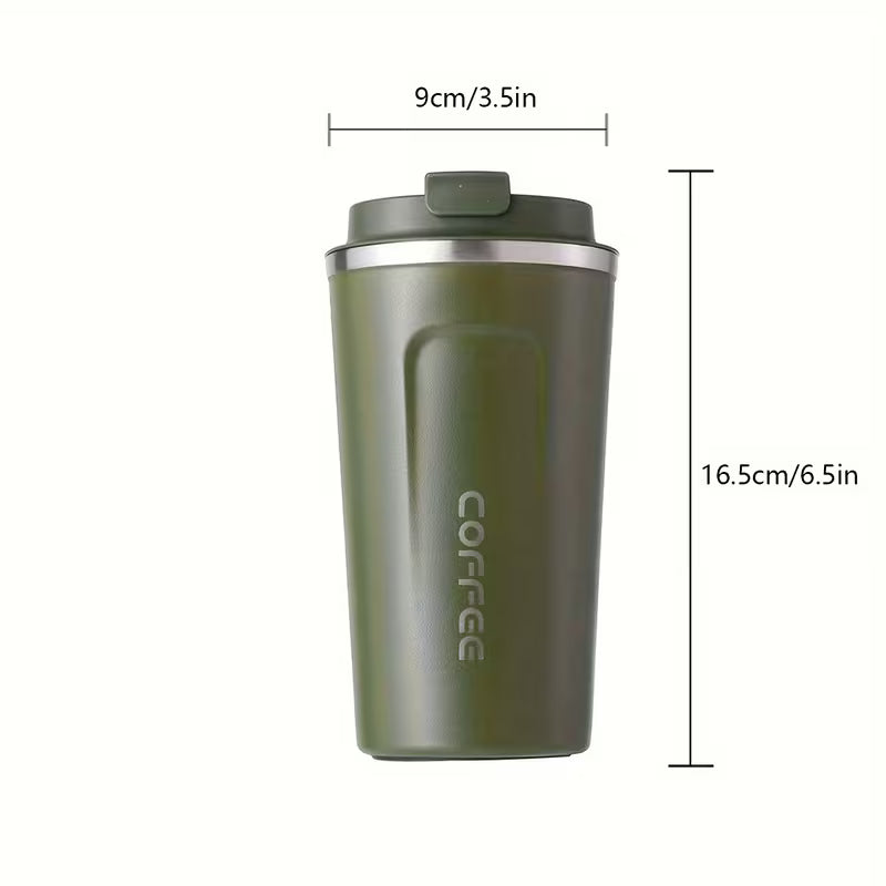 510ml Stainless Steel LED Smart Temperature Display, Coffee Insulation Cup with Spill Proof Lid