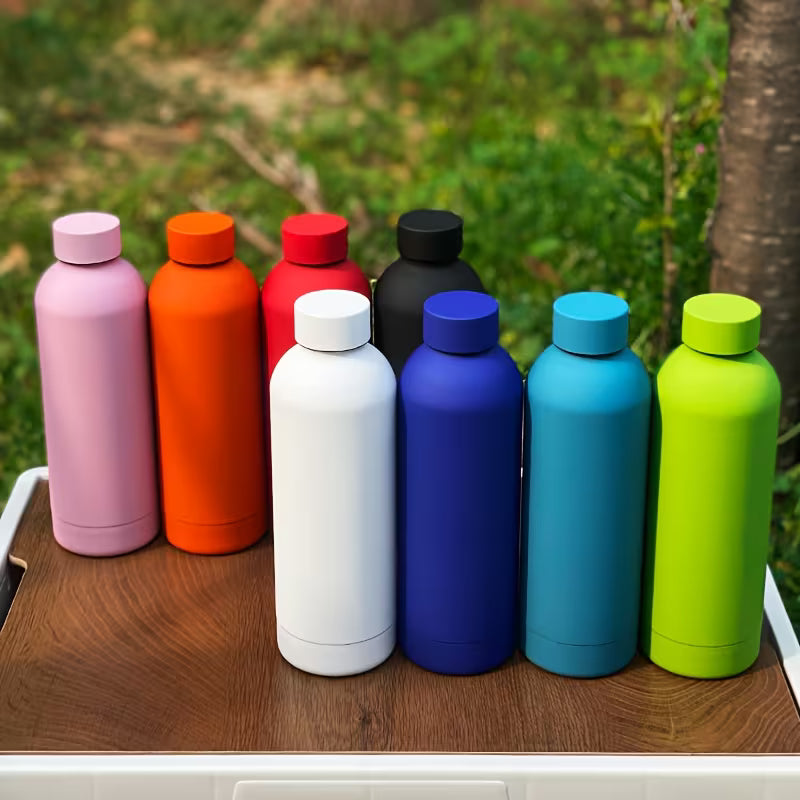 Matte 304 stainless steel insulated water bottle, water cup, leak proof, portable travel cup, suitable for hot and cold drinks,