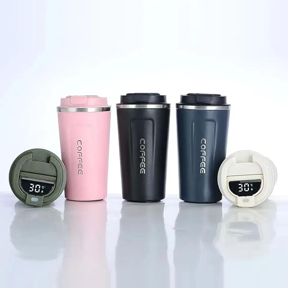510ml Stainless Steel LED Smart Temperature Display, Coffee Insulation Cup with Spill Proof Lid