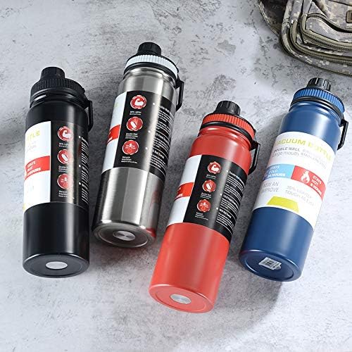 304 Stainless Steel Water Bottle 800ml - Double Wall Vacuum Insulated Hot and Cold - Tea Infuser & Carry Handle