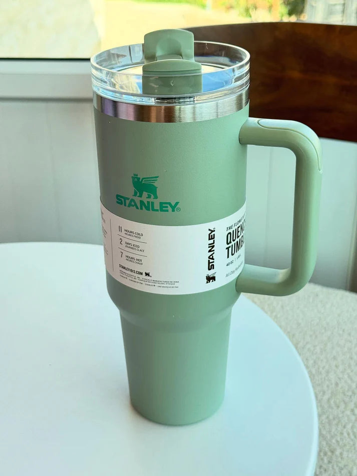 Stanley Quencher H2.0 Tumbler with Handle and Straw 40 oz Insulated Stainless Steel