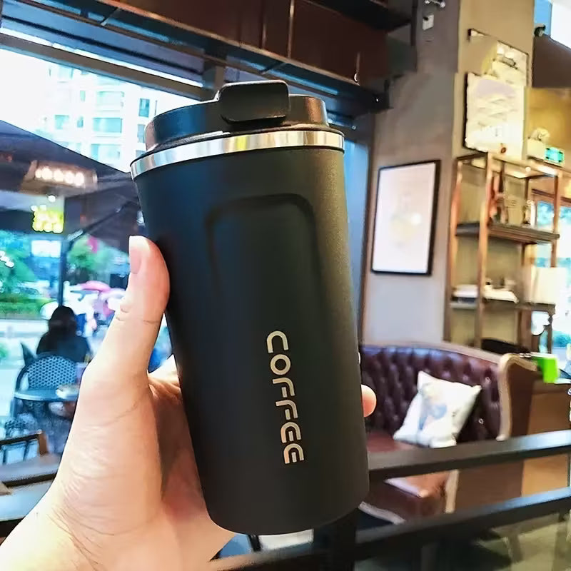 510ml Stainless Steel LED Smart Temperature Display, Coffee Insulation Cup with Spill Proof Lid