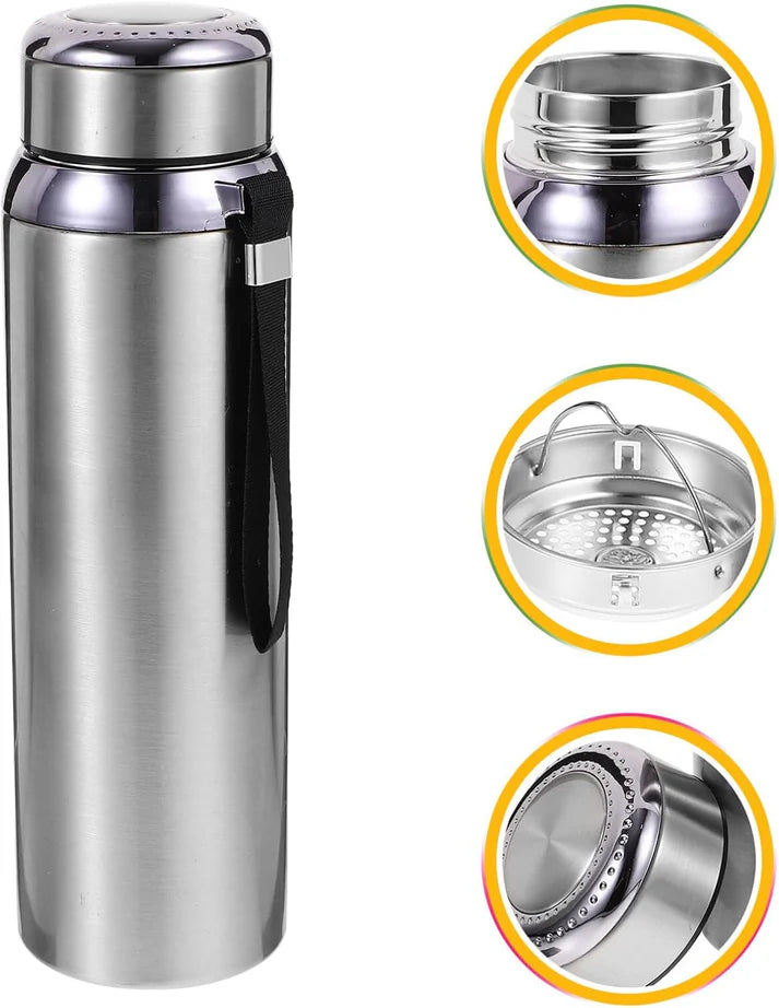 Water Bottle, LeakProof Stainless Steel Vacuum Insulated 800Ml/1000ML