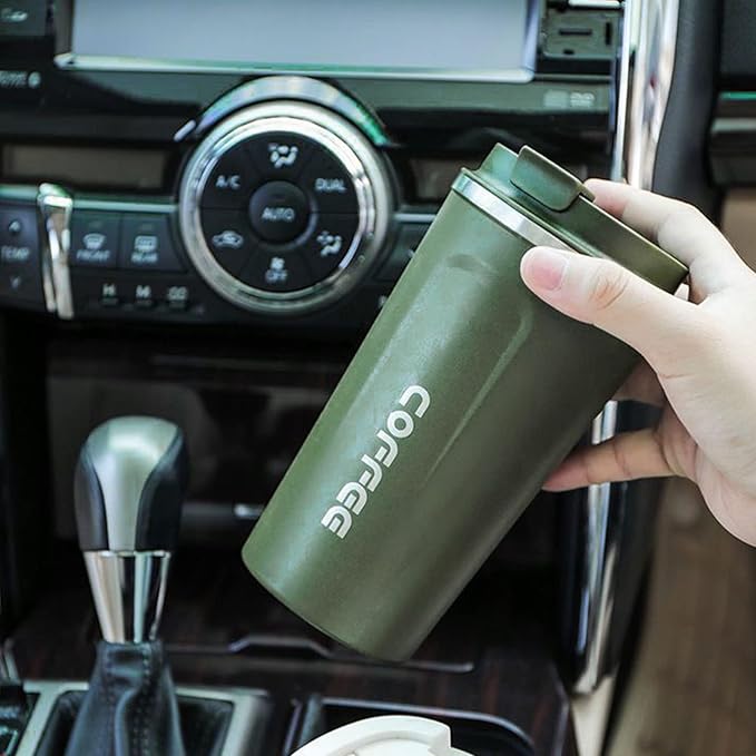 510ml Stainless Steel LED Smart Temperature Display, Coffee Insulation Cup with Spill Proof Lid