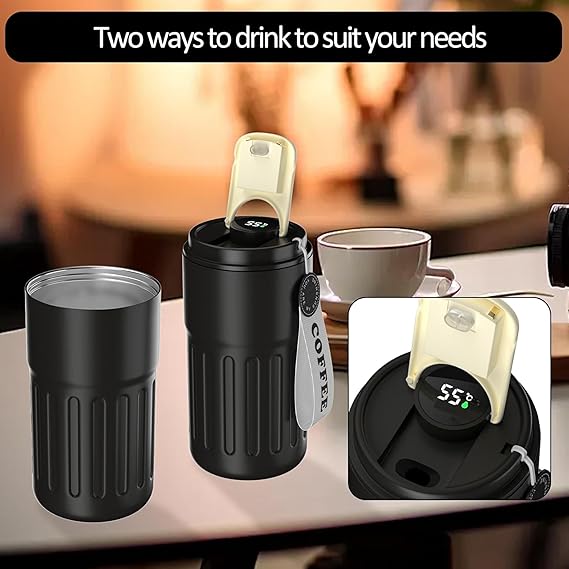 Coffee Mug to Go Digital Display Thermal Mug Coffee 420 ML 316 Stainless Steel Travel