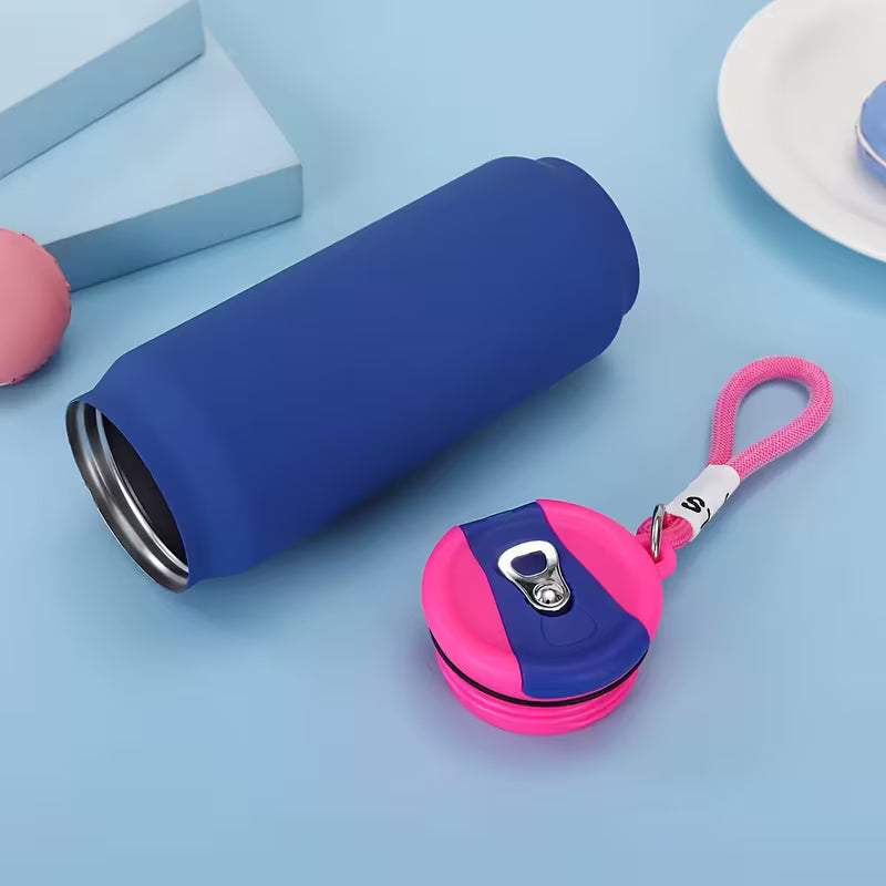 500ml Stainless Steel Insulated Water Bottle with 304 Inner Liner, Pull-Tab Design, Stylish Double-Layer Vacuum