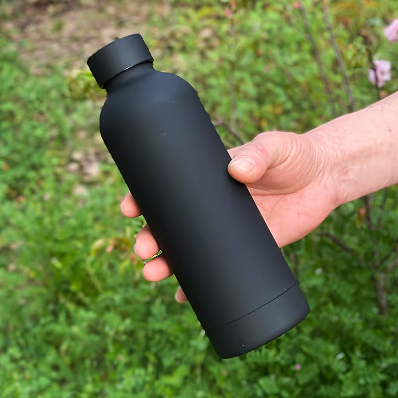 Matte 304 stainless steel insulated water bottle, water cup, leak proof, portable travel cup, suitable for hot and cold drinks,