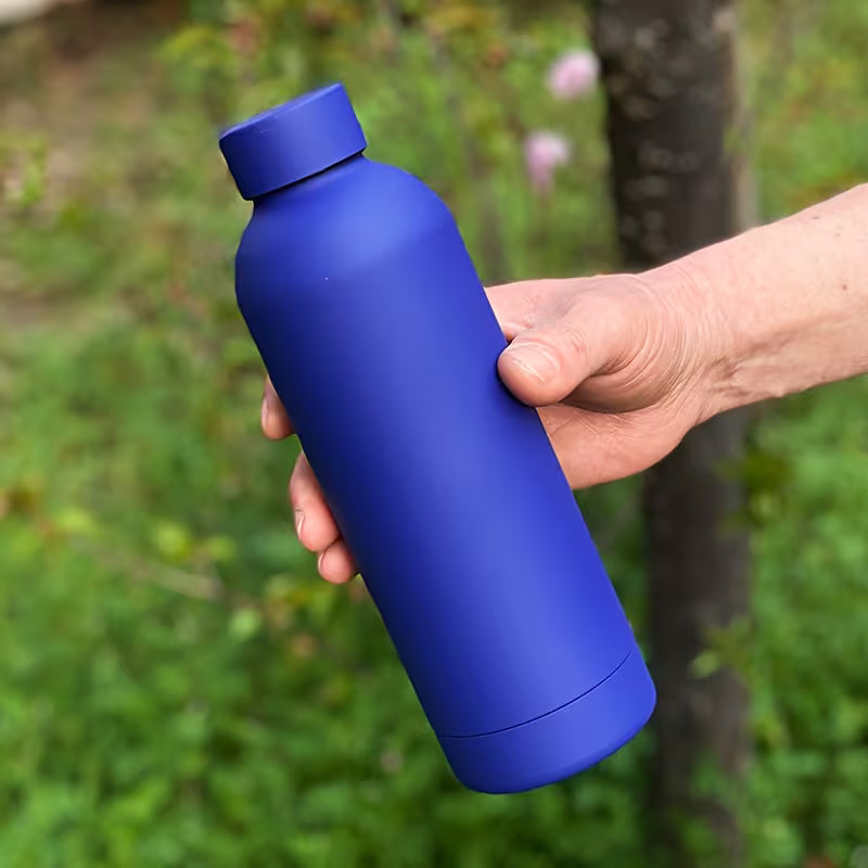 Matte 304 stainless steel insulated water bottle, water cup, leak proof, portable travel cup, suitable for hot and cold drinks,