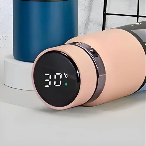 Temperature Display Stainless Steel 800ML Water Bottle - Hot & Cool
